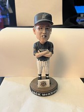 Jack Mckeon signed Flordia Marlins bobblehead