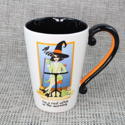 Grasslands Road I'm A Real Witch In The Morning Keramik Halloween Hexe Becher 0,5L