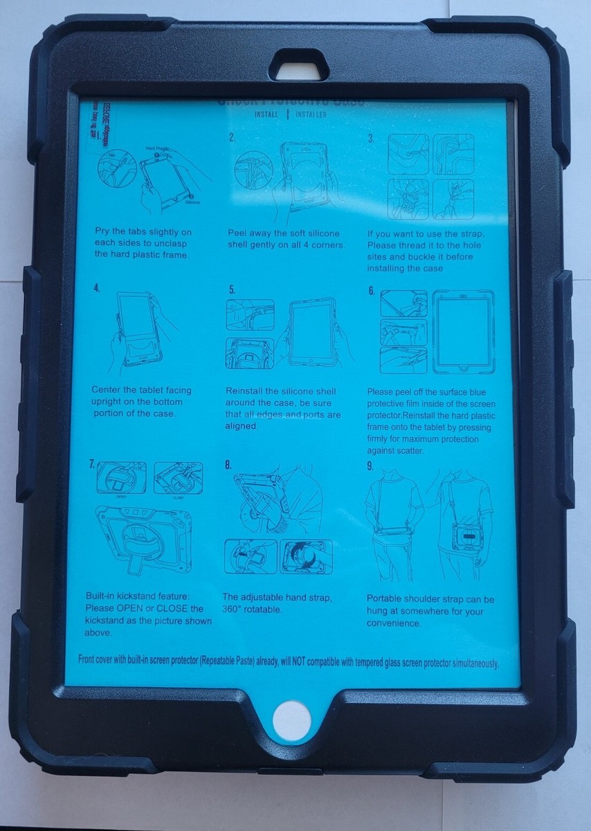 SEYmac iPad 9th/8th/7th Generation Case Shockproof With