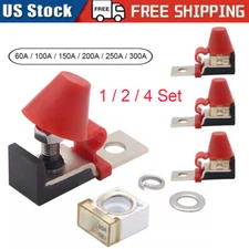 1/2/4 set Convenient&Efficient Battery Fuse Terminal Fuse Block Kit for Caravans