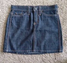 Vintage Gap Jeans Mini Skirt inches Y2K 90s Denim Women's Size 2 28x15