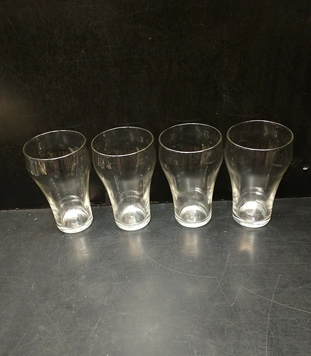 VINTAGE FEDERAL GLASS company GLASSES TUMBLERS Pint Clear 4pc set