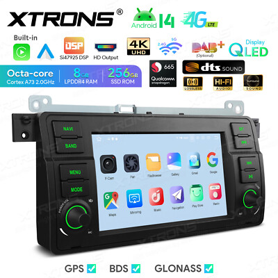 7'' Für BMW E46 M3 Rover 75 MG ZT Autoradio Android 14 8G 256GB GPS Navi CarPlay