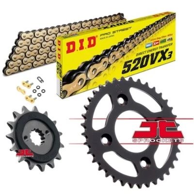 DID Gold X-Ring Chain & Quiet JT Sprocket Kit For Honda NC750 X A 2021-2023 - Image 1 of 4