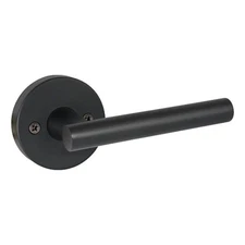 Design House Eastport Metal Dummy Door Lever in Matte Black