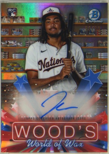 その他 James Wood RC topps redemption James Wood 2025 Bowman Chrome Red Redemption RC Logo Rookie Card