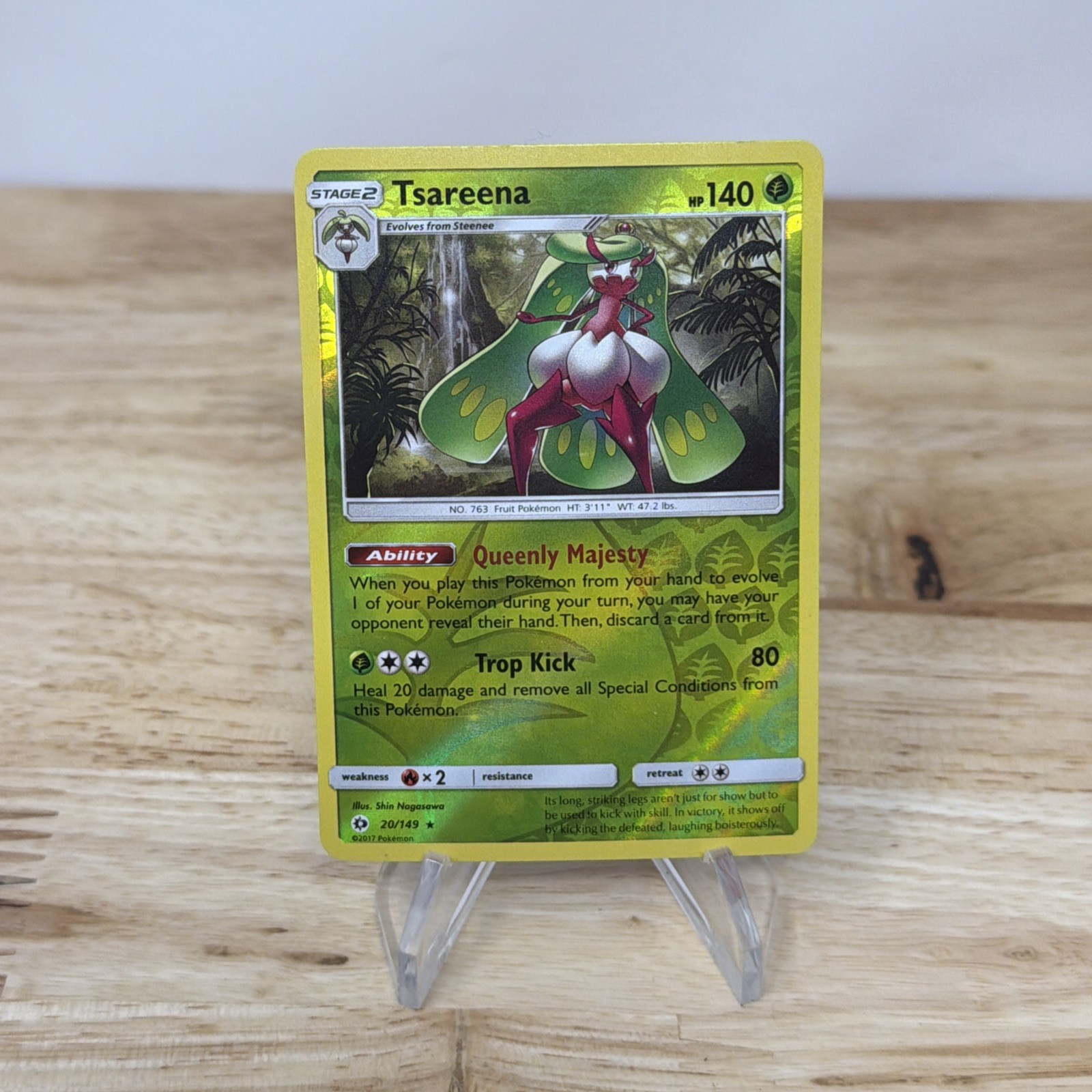 Tsareena 20/149 - Sun & Moon Base Set - Reverse Holo Pokemon Card - NM