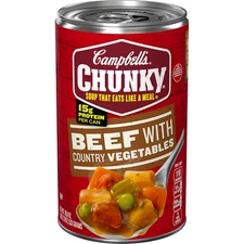 Soup, Beef Soup with Country Vegetables, 18.8 Oz Can