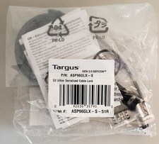Targus ASP96GLX-S Gen 2.0 Defcon Serialized Combo Lock NEW SEALED