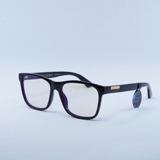 New GUCCI GG0746S 005 Shiny Black/Yellow Photocromatic 57-17-145 Sunglasses