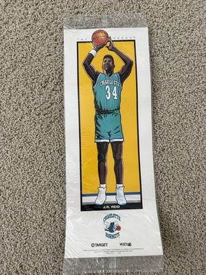 Charlotte Hornets Playmakers J.R. Reid Jumbo Poster Card 17.5 x 7 Target New