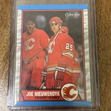 1989-90 OPC O-Pee-Chee Joe Nieuwendyk #138 Calgary Flames HOF LEGEND NM 