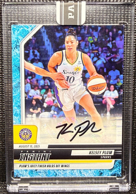 🏀 Kelsey Plum - Auto  7/10 - Water - 2025 Panini Instant WNBA #227 - Free Ship