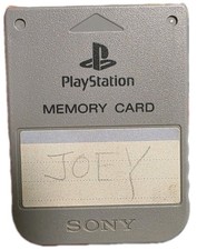 Playstation 1 PS1 Official OEM 15 Block Memory Card SCPH-1020 TESTED US SELLER