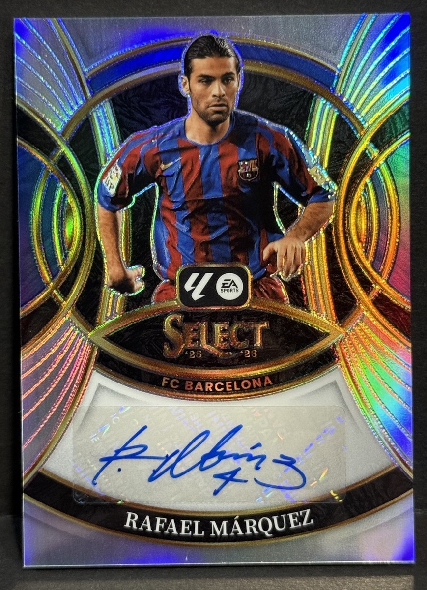 topps panini サッカーサインカード　ラファエルゲレイロ　ライマー 2025-26 Panini Select La Liga Barcelona Rafael Marquez Auto Silver