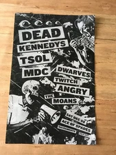 DEAD KENNEDYS TSOL MDC DWARVES 12/8/2018 Ace of Spades Sacramento poster punk