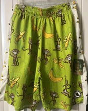 Flow Society Youth Size XL Lime Monkey Print Shorts Lacrosse Gear