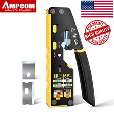 rj45 pass through tool crimp network crimper kit ethernet RJ11 Cat5E 6 UTP STP