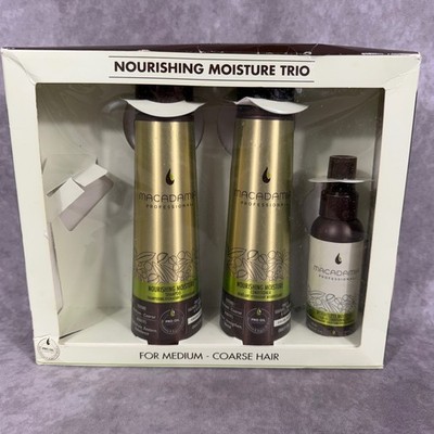 Macadamia Professional Nourishing Moisture Trio Shampoo Conditioner Mist Set NIB