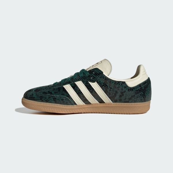Size 7.5 - adidas Samba OG Snakeskin Pack - Collegiate Green W for