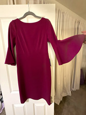 Eliza J Magenta Pink Bell Sleeve Sheath Dress Size 6 NWT Nordstrom orig $148