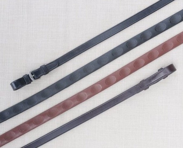 KL Select Red Barn Thumb Grip Reins