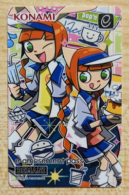 SHIPS FROM USA NEW Konami e-AMUSEMENT PASS Card pop'n music Jam