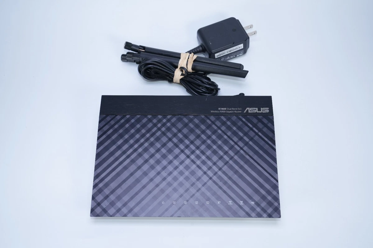 ASUS - Router Dual Band 3x3 Wireless-N900 Gigabyte modèle RT-N66U