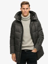 Mens Superdry City Chevron Padded Parka Coat rrp £160.