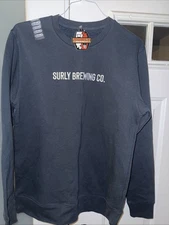 AS COLOR LIMITED SURLY BREWING CO PULLOVER BLACK M SWEATSHIRT NWT (B78)