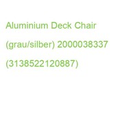 Aluminium Deck Chair (Grau/Silber) 2000038337 (3138522120887)