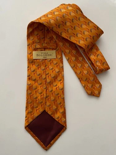 VILLA BOLGHERI  SILK TIE 60 X3.75" WIDE.NEW.ITALY. - product listing photo