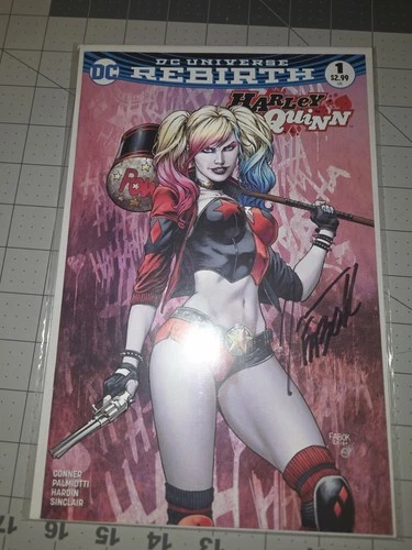 Harley Quinn #1 Signed Jason Fabok Cincinnati Comic Expo Color Cover