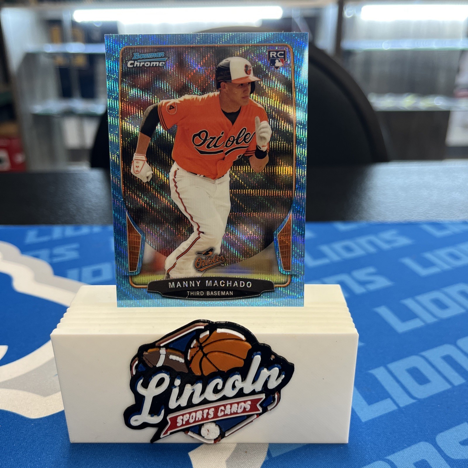 2013 Bowman Draft Chrome Blue Wave Refractor Manny Machado #4 Rookie RC