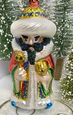 Kurt S. Adler Blown Glass TSAR IWAN Signed By Artist Polonaise Collection