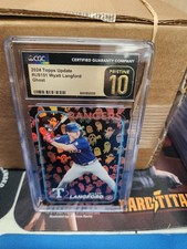 2024 Topps Update Wyatt Langford Holiday Ghosts CGC 10 Pristine