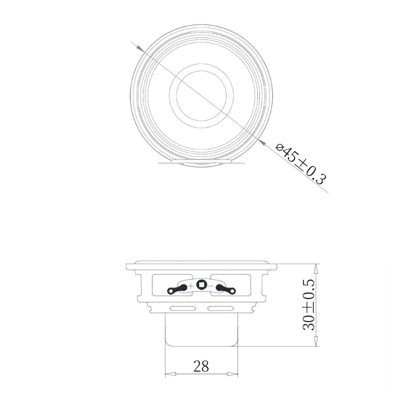 1.75Inch 10W 4Ohm Speaker 19Core Technology Balanced Frequency Response thumbnail 8