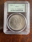 SILVER 1884 O MORGAN SILVER DOLLAR M