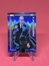 2026 Topps Chrome Marvel #91 Professor X Spider-Web Red/Blue Refractor SP /62