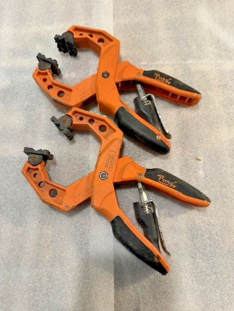 Jorgensen Pony Hand Clamps, 2- 2" #3225 Box-Joint, Used Pair