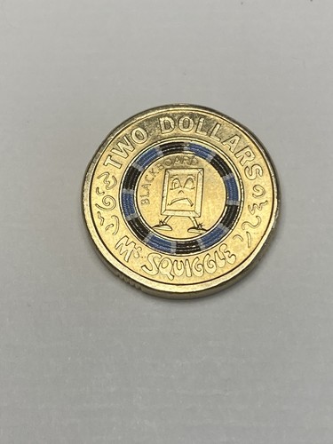 2019 $2 MR SQUIGGLE - BLACKBOARD AUSTRALIAN TWO DOLLAR COLOURED COIN