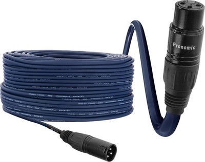 100m Profi DMX Kabel XLR Male zu XLR Female Licht Effekt Cable Gold Connector