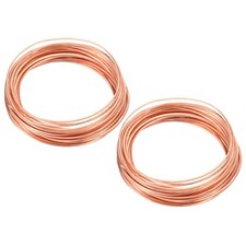 Soft Copper Wire, 2Pcs 20Gauge/0.8 0.8mm Diameter 6m Half Round Craft Wire