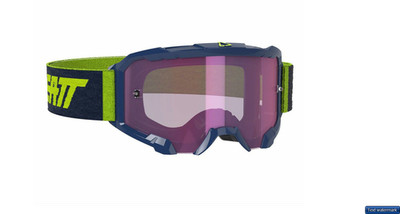 LEATT VELOCITY 4.5 Motocross MX Goggles Iriz Ink/Purple Lens 8020001105