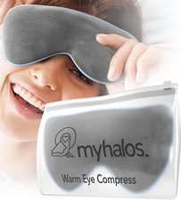 MyHalos Microwaveable Heated Soothing Sleep Eye Mask Compress For Dry Eyes