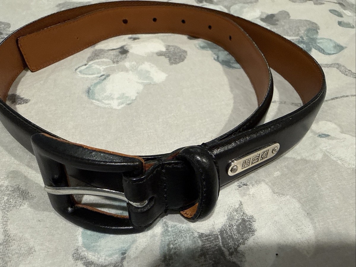 Lauren Ralph Lauren woman’s black leather belt with silver tone buckle Medium Lauren Ralph Lauren Black Belts for Women for sale | eBay main image 2