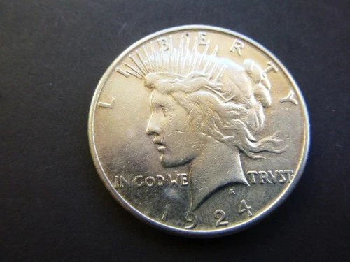 1924-S Peace Silver Dollar  90% Silver  Ex Fine