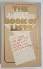 The Australian Book of Lists by Michael Morton-Evans, 1980, Paperback