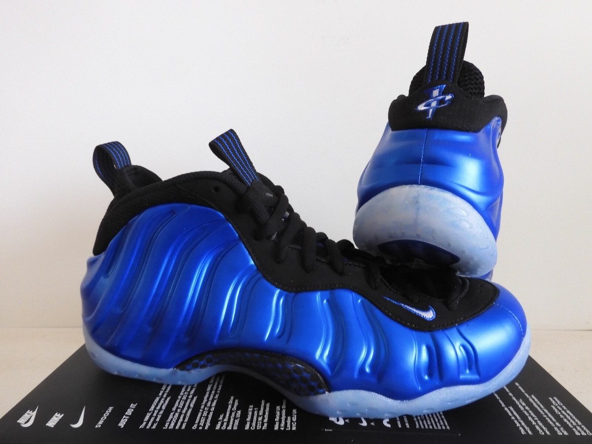 Nike Air Foamposite One Dark Neon Royal Blue-Black Mens Sz 7.5