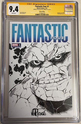 Fantastic four 1 CGC 9.4 SS, signed and sketched by Will Torres